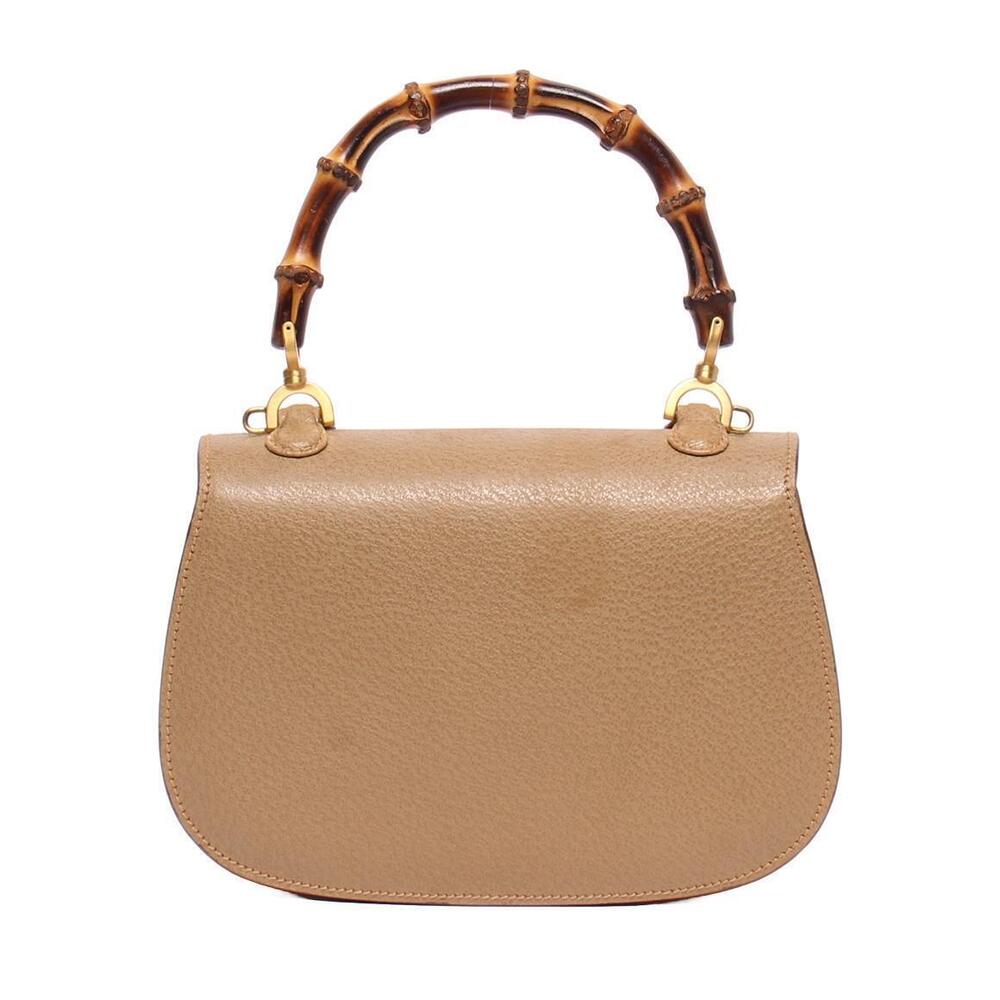 Gucci Bag Shoulder Handbag Bamboo Brown
